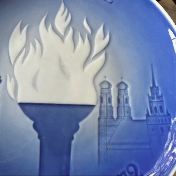 Vintage 1972 Munich Olympic Bing & Grondahl Copenhagen Collectors Plate Preowned - Picture 8 of 14